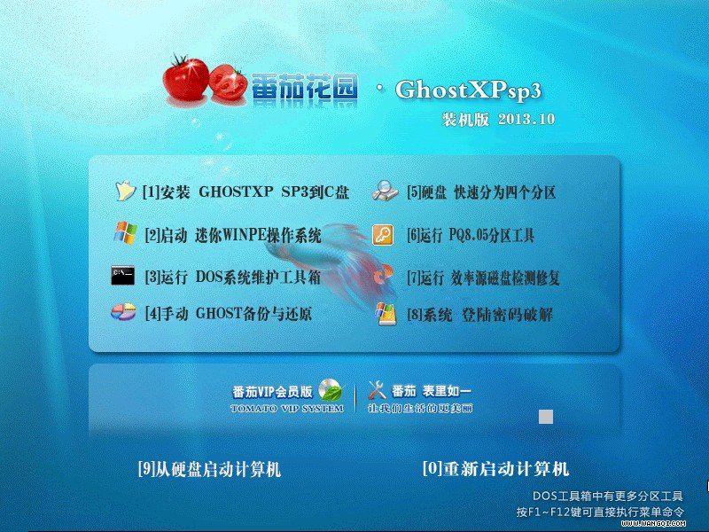 番茄花园GHOST XP SP3装机版V113.10(番茄花园XP装机版)下载